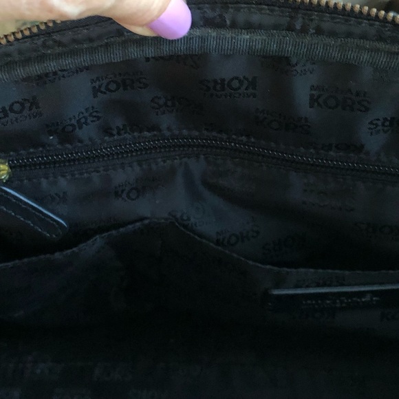 Michael Kors cloth satchel handbag signature logo - Picture 8 of 10